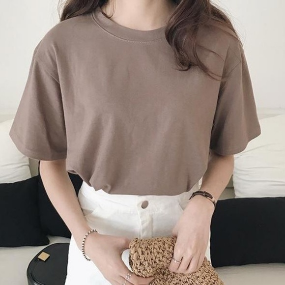 Tops - Casual Crewneck Short Sleeve Tee